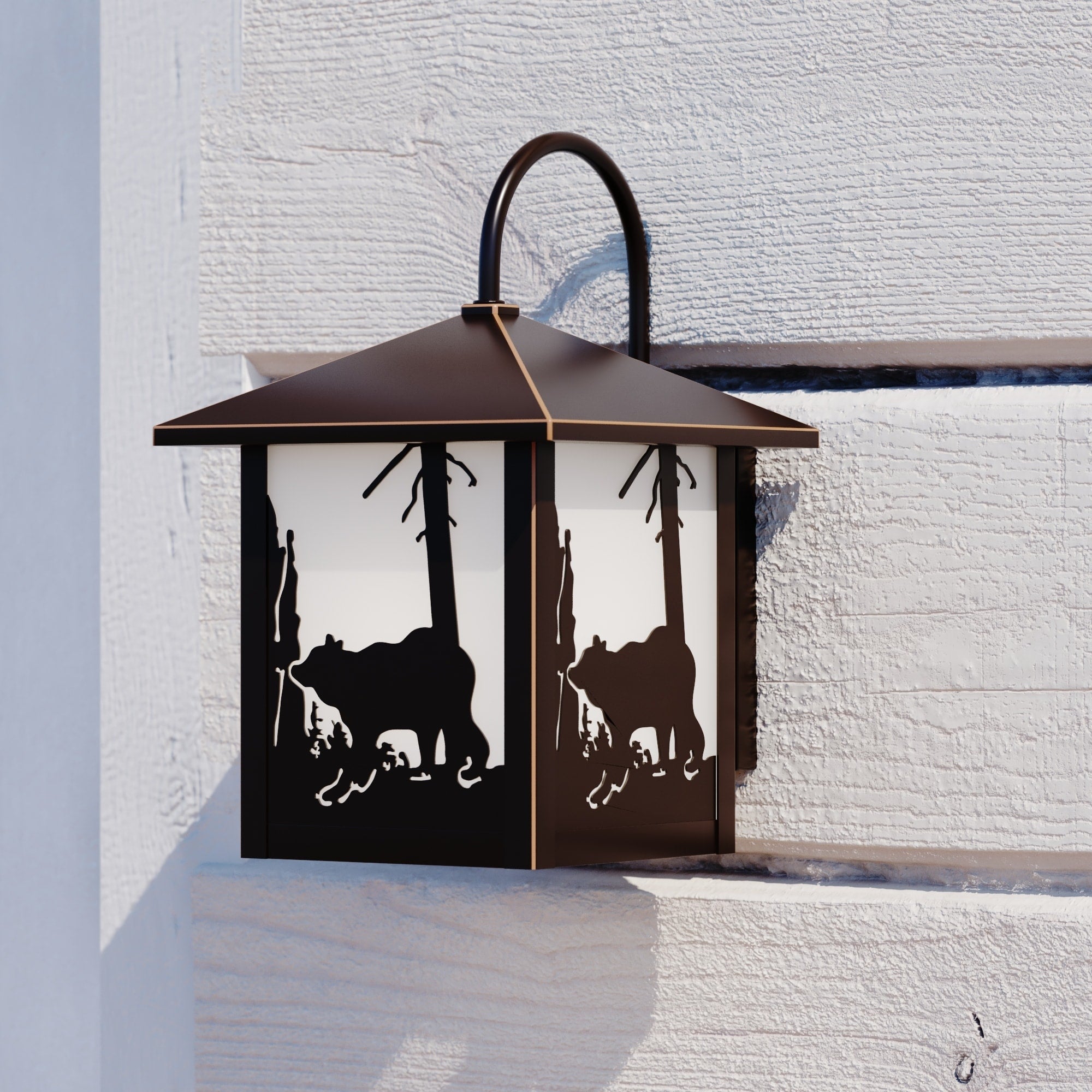 Vaxcel Bozeman 8 Outdoor Wall Light Burnished Bronze