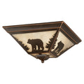 Vaxcel Bozeman 14 Flush Mount Burnished Bronze