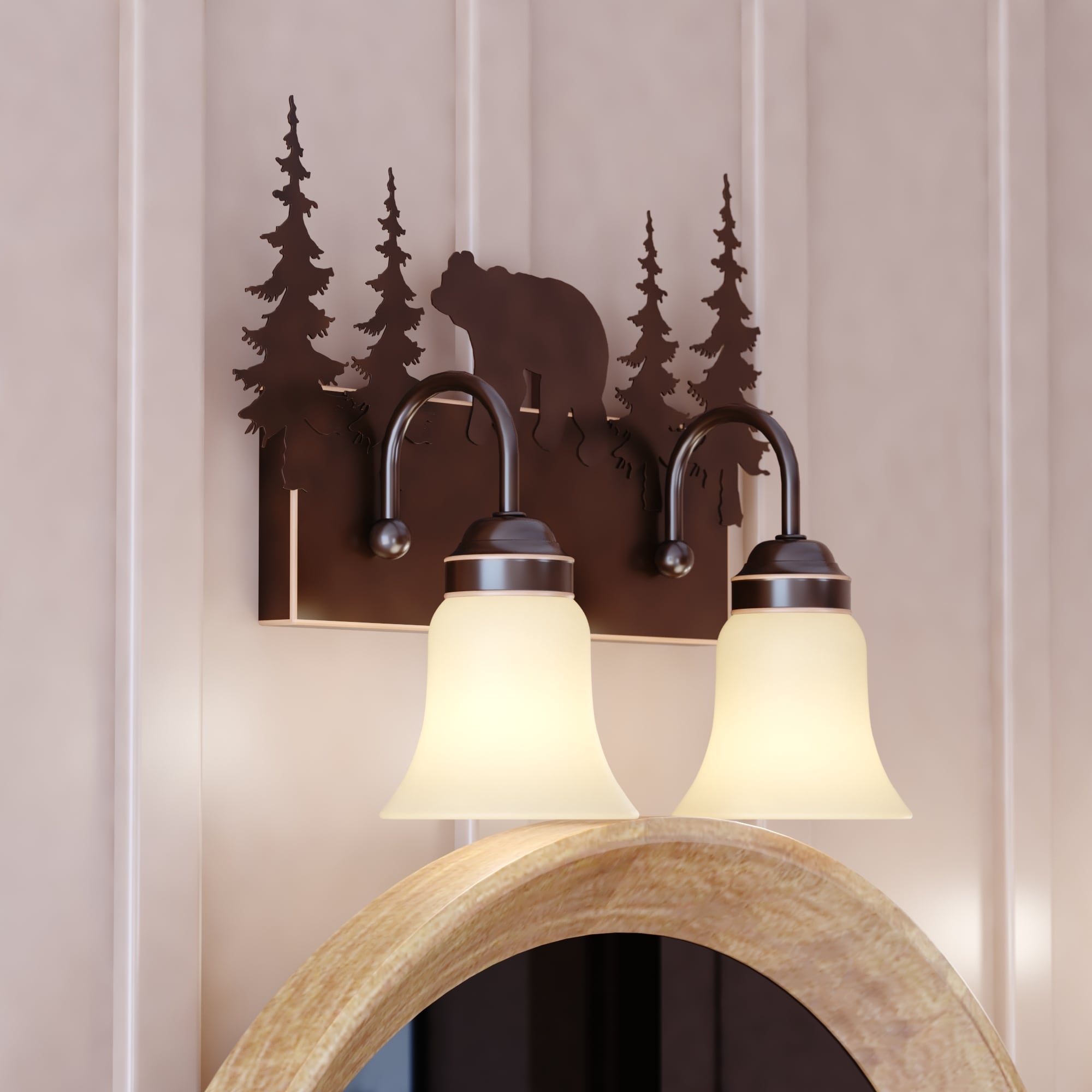 Vaxcel Bozeman 2L Vanity Burnished Bronze