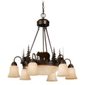Vaxcel Bozeman 9L Chandelier Burnished Bronze