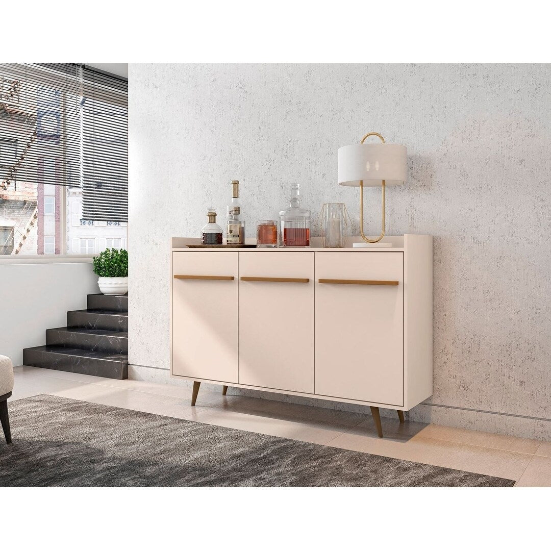 Bradley 53.54 Buffet Stand With 4 Shelves By Manhattan Comfort