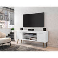 Bradley 62.99 Tv Stand With 2 Media Shelves And 2 Storage Shelves By Manhattan Comfort