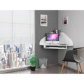 Bradley Floating Corner Desk With Keyboard Shelf By Manhattan Comfort