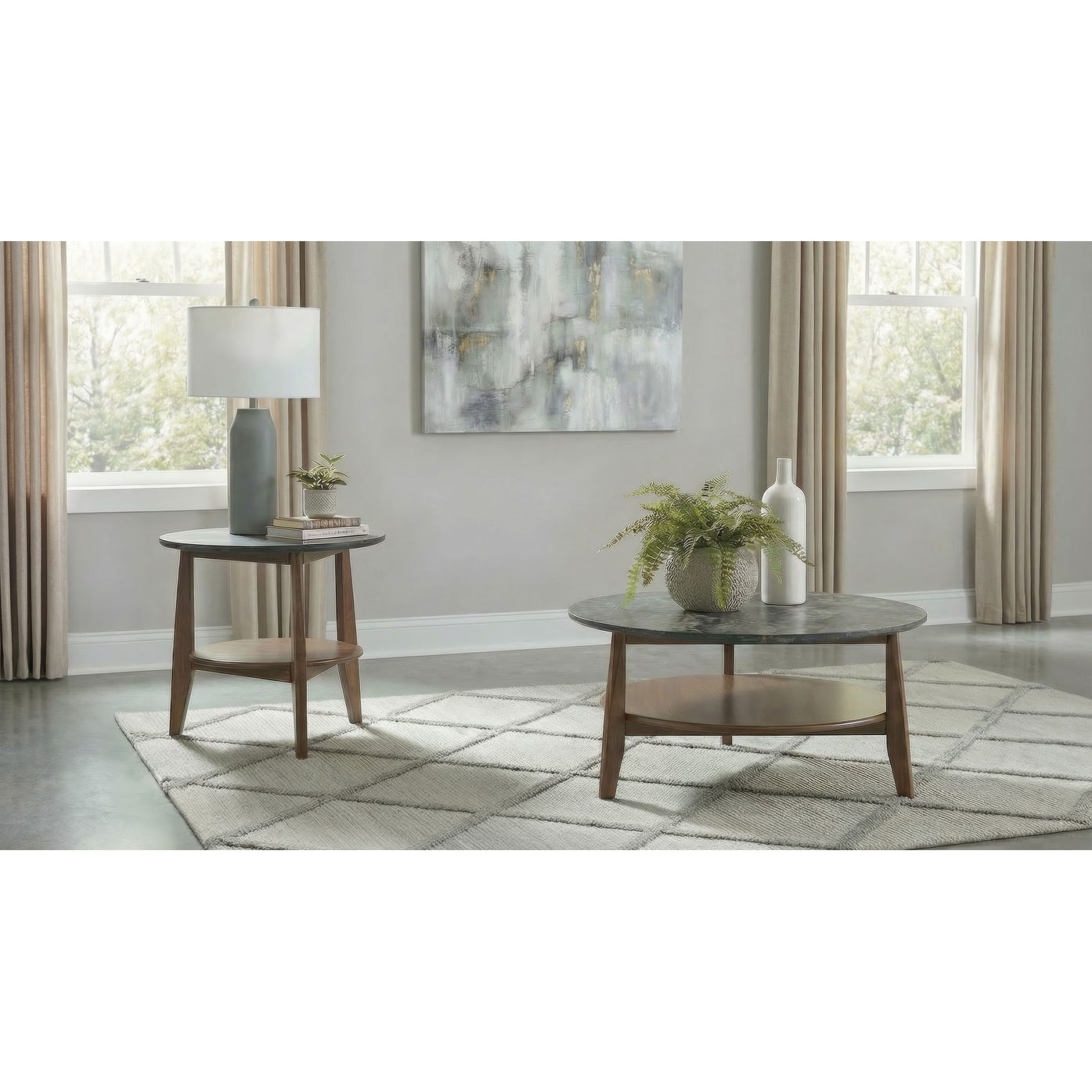 Bradley Round Smarttop Coffee Table Set