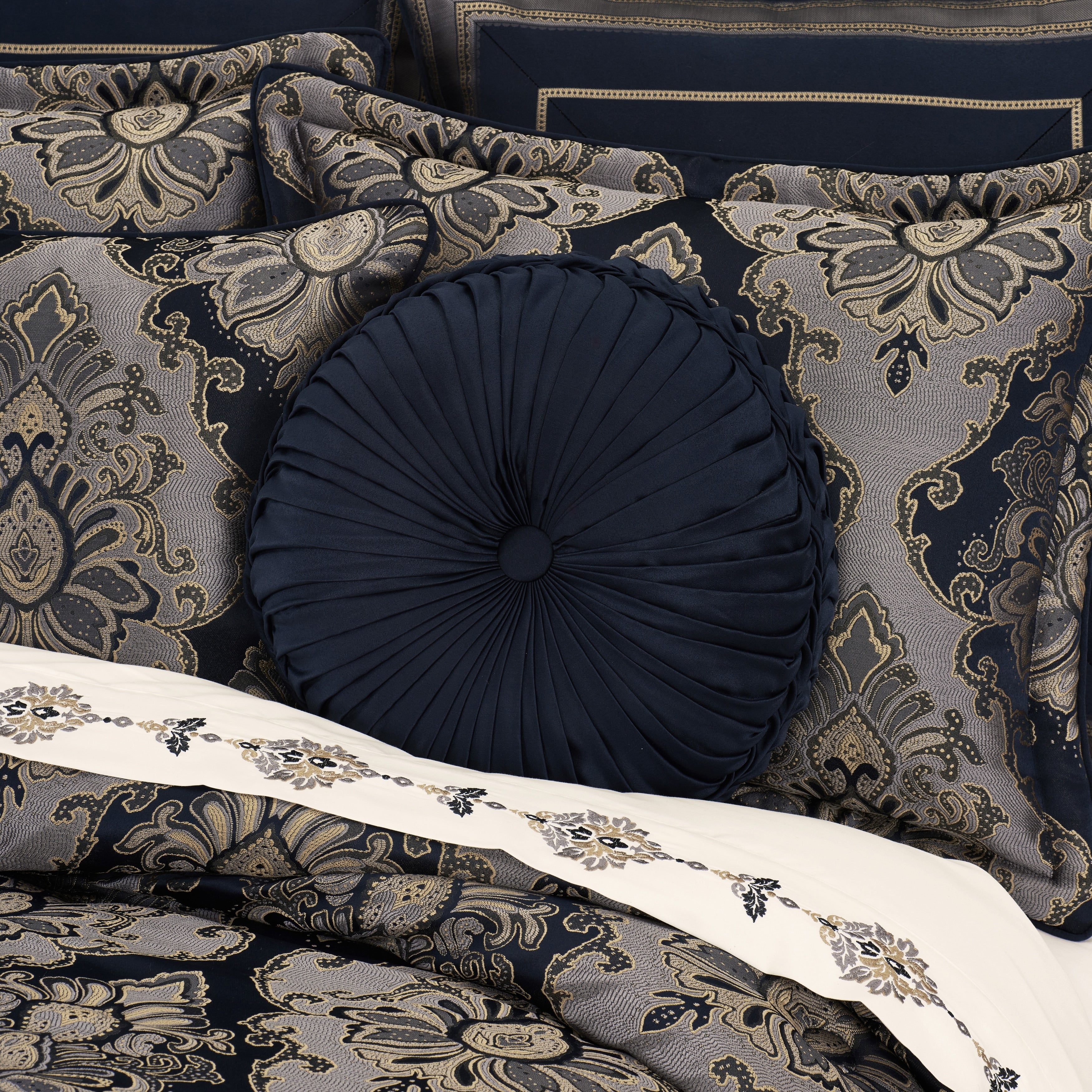 Bradley Tufted Round Decorative Throw Pillow