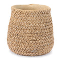 Braided Weave Cement Vase 9 D