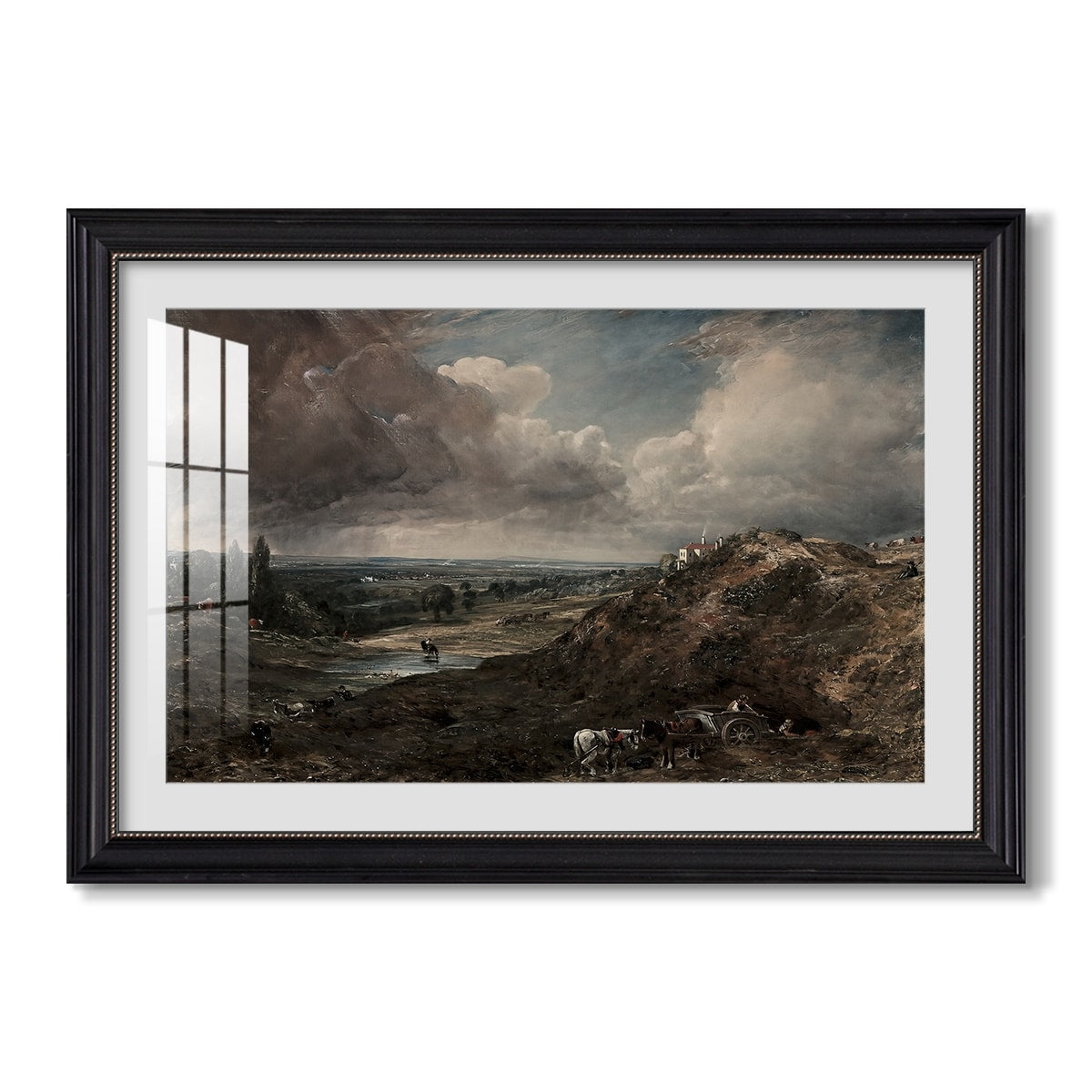 Branch Hill Pond Hampstead Heath C 1828 John Constable Custom Framed Print