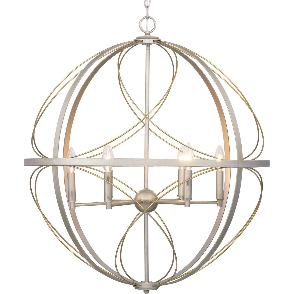 Progress Lighting Brandywine Collection Grey Steel 6 Light Transitional Pendant