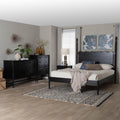 Brantley Spindle 4 Piece Bedroom Set Farmhouse Bed Frame With Matching Dresser Chest And Nightstand
