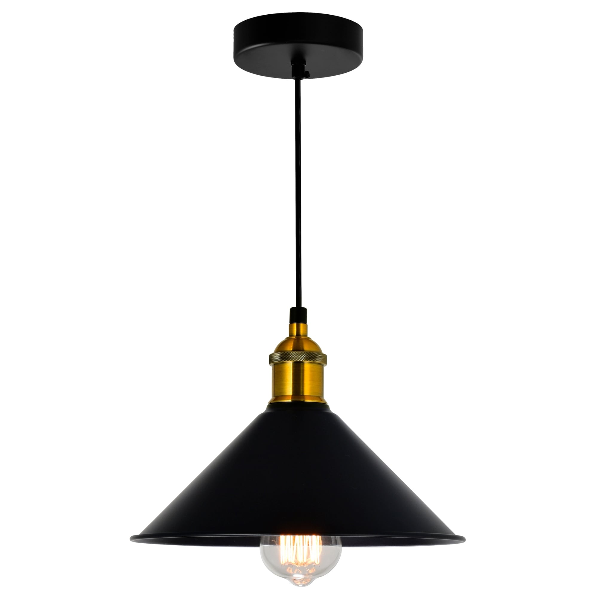 Carbon Loft Touche 1 Light Mini Pendant With Black Finish