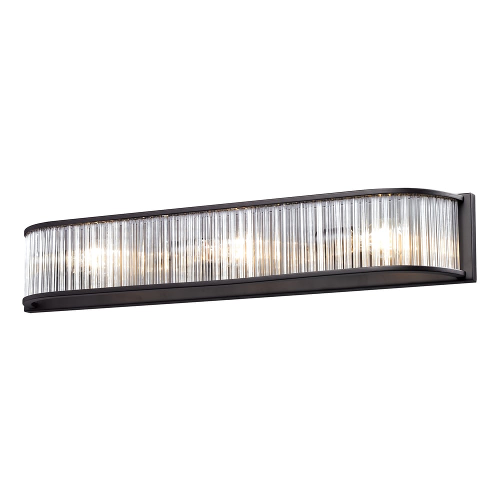 Aged Bronze Braxton 3 Light Bath
