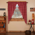 Braxton Scalloped Lined Prairie Curtain Set 63 X 36