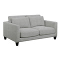 Brayden Light Gray Mid Century Modern Loveseat