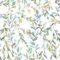 Brayton Leaves Fresh Green Wallpaper