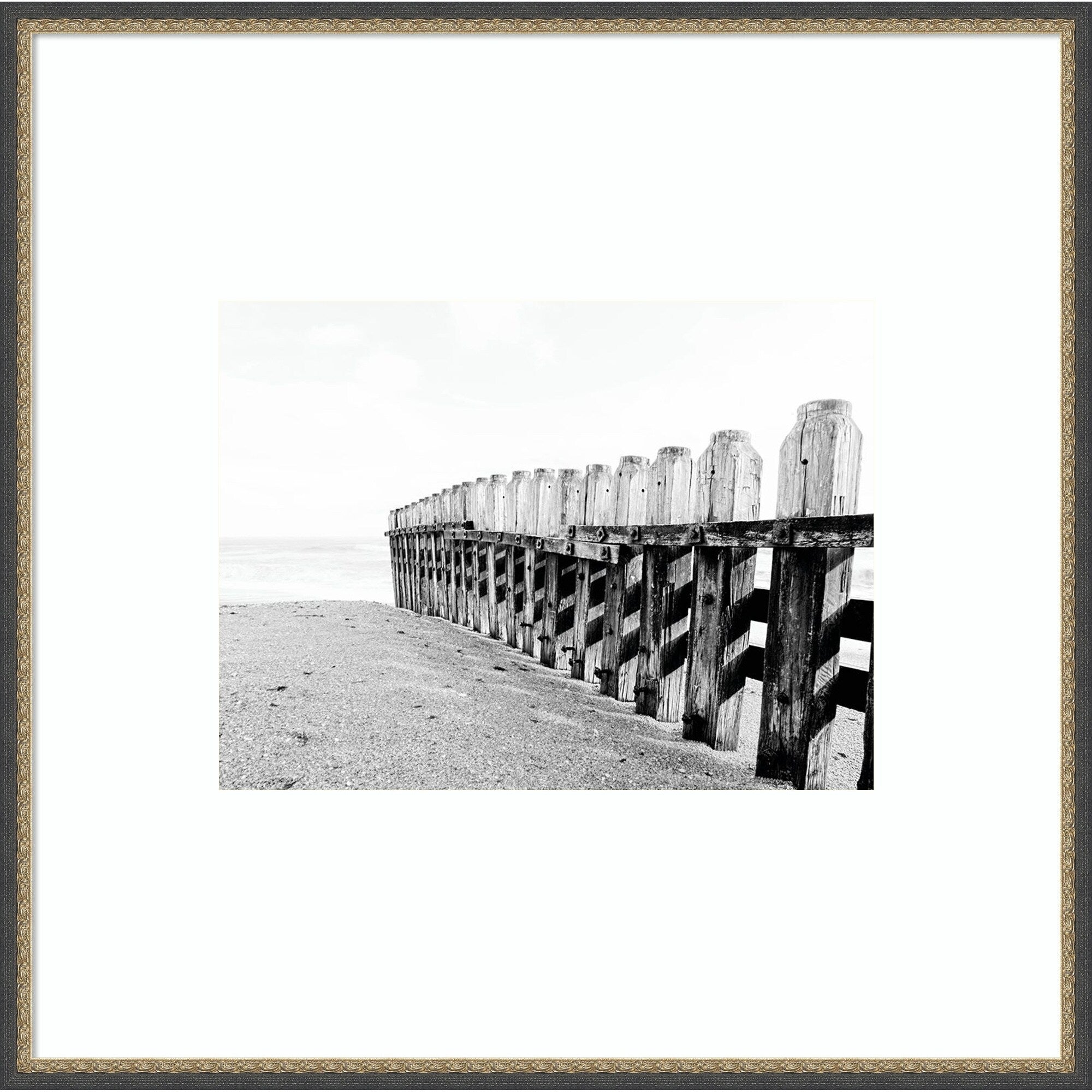 Breakers By Jasper Huish Wood Framed Wall Art Print