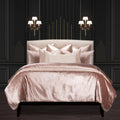 Breakfast In Bed Luxury Pink Velvet Supreme Duvet Cover And Insert Set