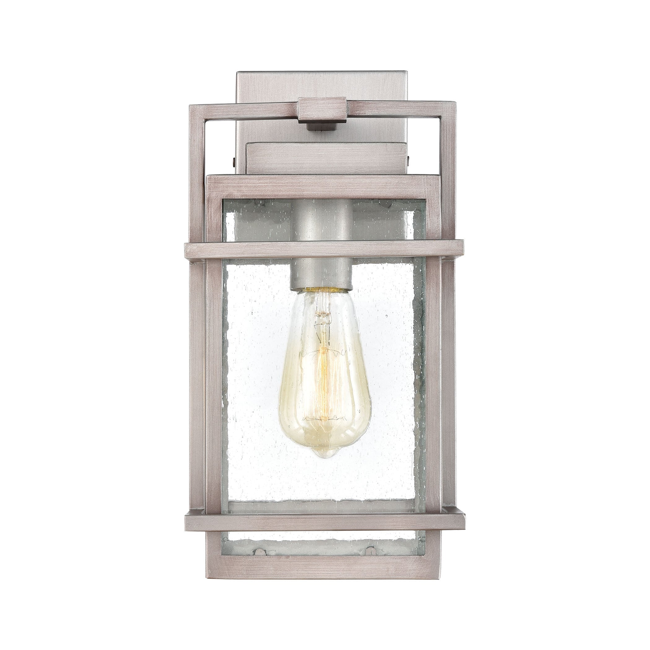 Breckenridge Weathered Zinc 1 Light Outdoor Sconce