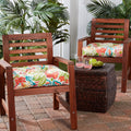 Breeze Floral 20 Inch Outdoor Dining Seat Cushion Set Of 2