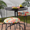 Breeze Floral Outdoor 15 Inch Bistro Chair Cushion Set Of 2