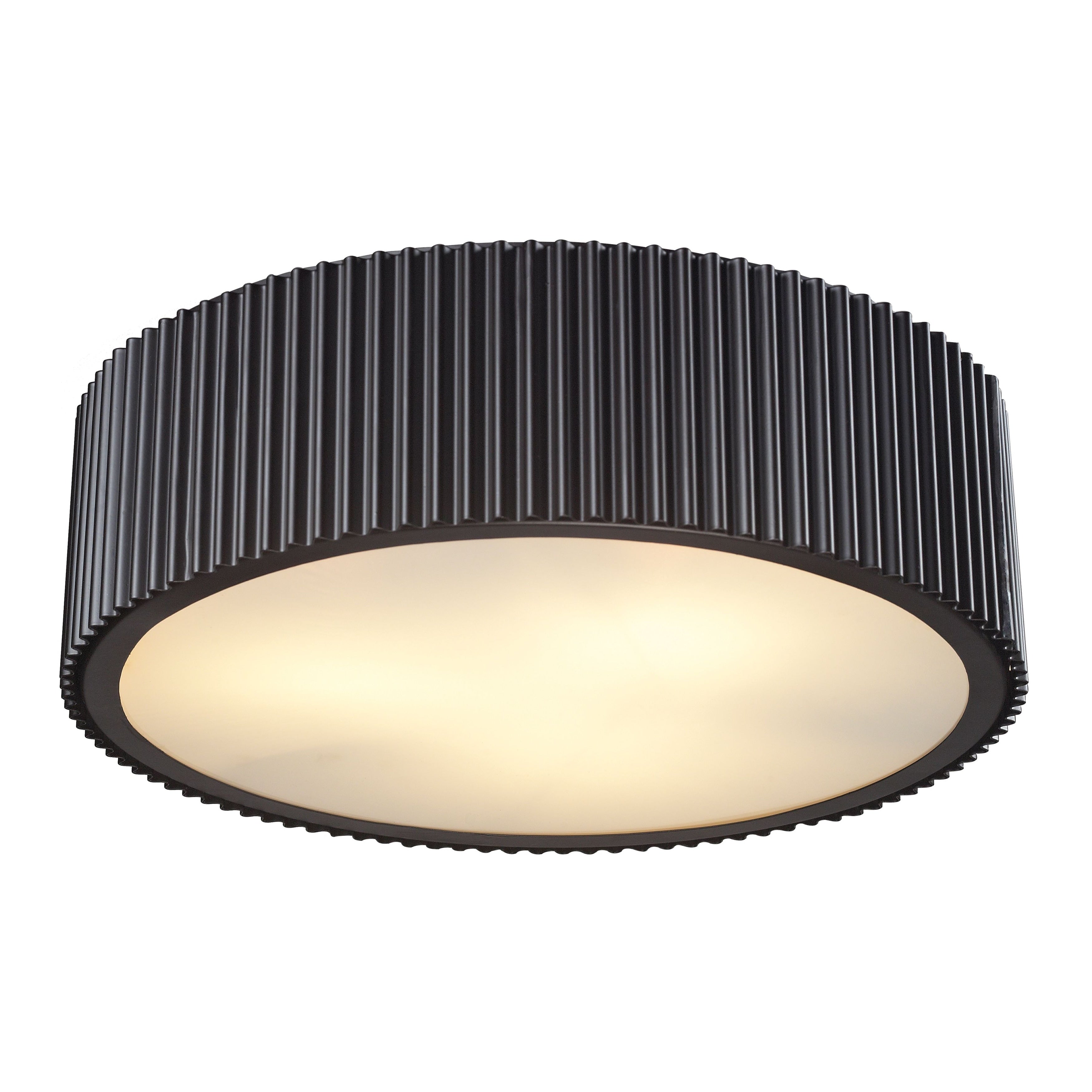 Brendon 17 Wide 3 Light Flush Mount Oil Rubbed Bronze 17 Inch W