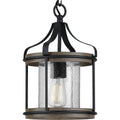 Brenham Collection Black One Light Outdoor Pendant 16.54 X 19.49 X 12.87