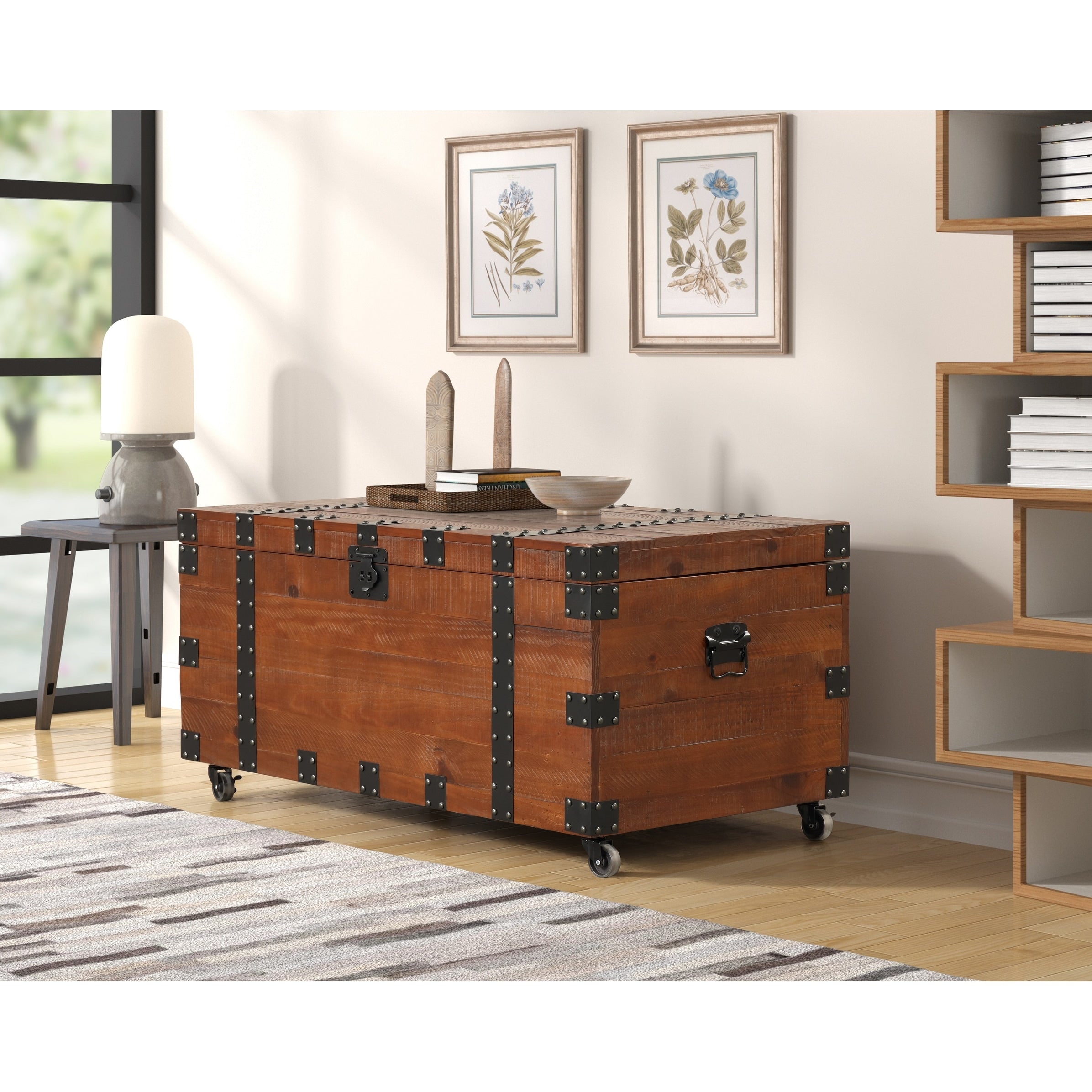 Brenton Natural Reclaimed Wood 41 Trunk Table