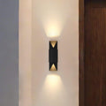 Brera 20 Inch 2 Light Matte Black And Textured Black Exterior Wall Sconce