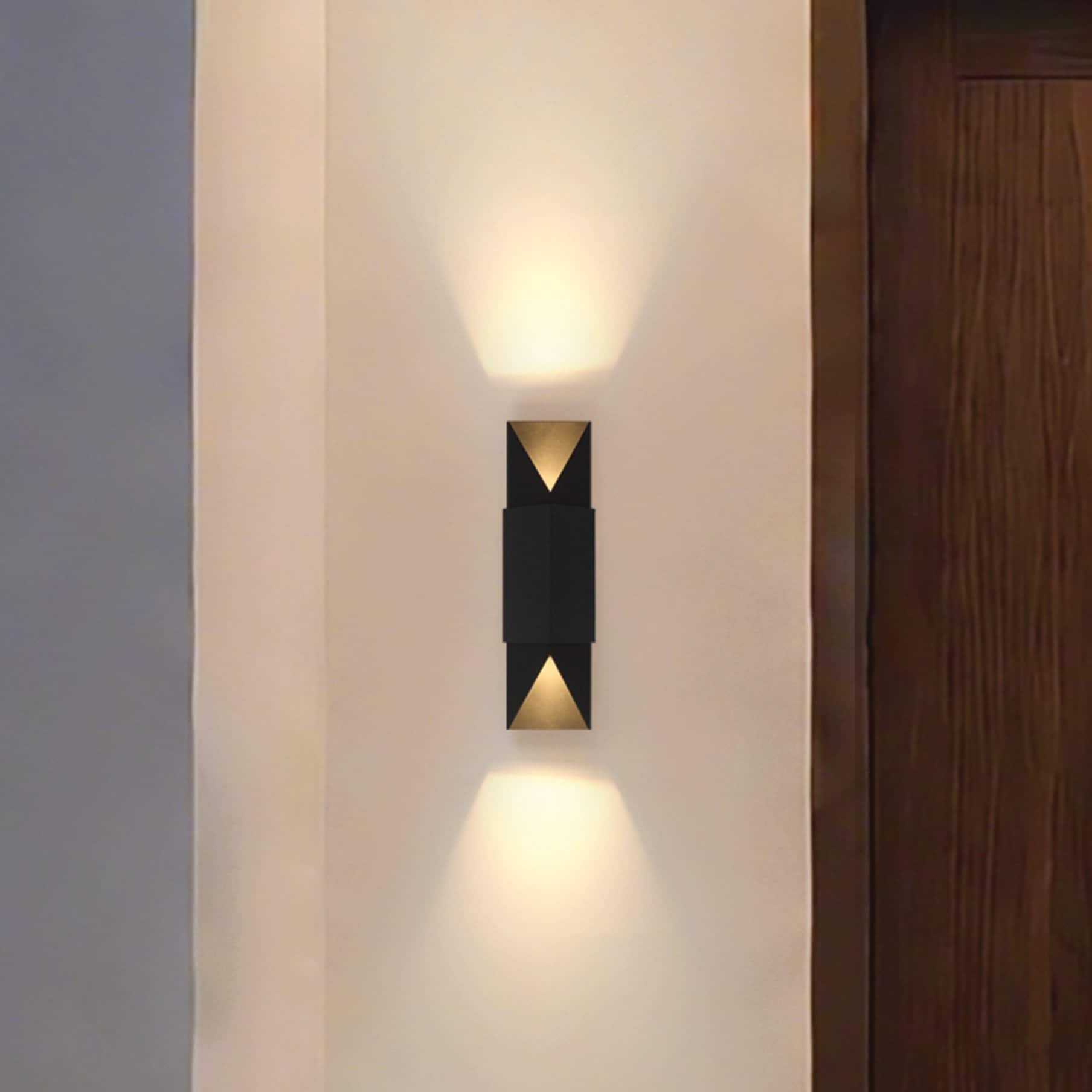 Brera 20 Inch 2 Light Matte Black And Textured Black Exterior Wall Sconce