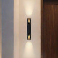Brera 30 Inch 2 Light Matte Black And Textured Black Exterior Wall Sconce