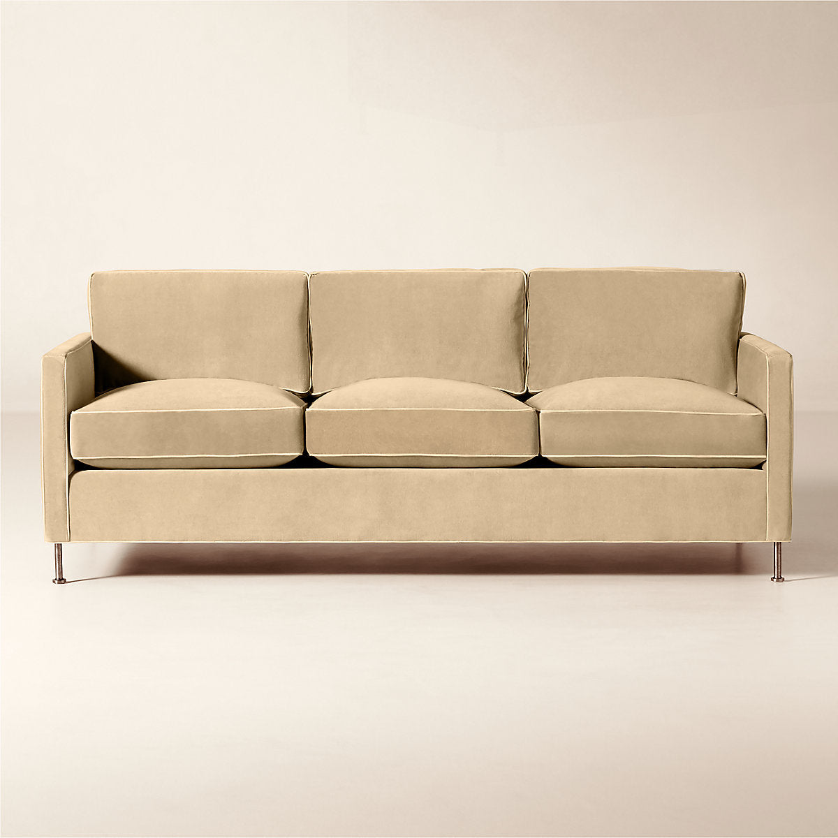 Brett Taupe Velvet Accent Chair Set of 2