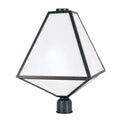 Crystorama Brian Patrick Flynn Glacier Collection 3 Light Black Charcoal Outdoor Post Mount