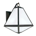 Crystorama Brian Patrick Flynn Glacier Collection 3 Light Black Charcoal Outdoor Wall Sconce