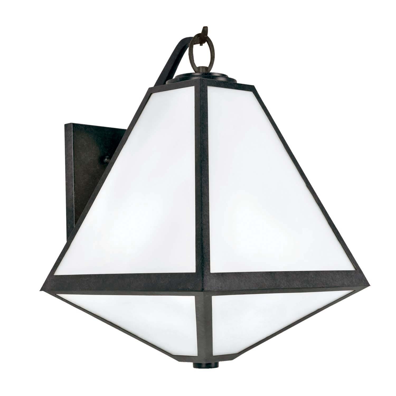 Crystorama Brian Patrick Flynn Glacier Collection 3 Light Black Charcoal Outdoor Wall Sconce