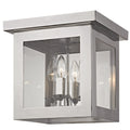 Crystorama Brian Patrick Flynn Hurley Collection 4 Light Polished Nickel Flush Mount