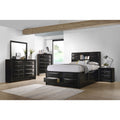 Briana Transitional Black 4 Piece Bedroom Set