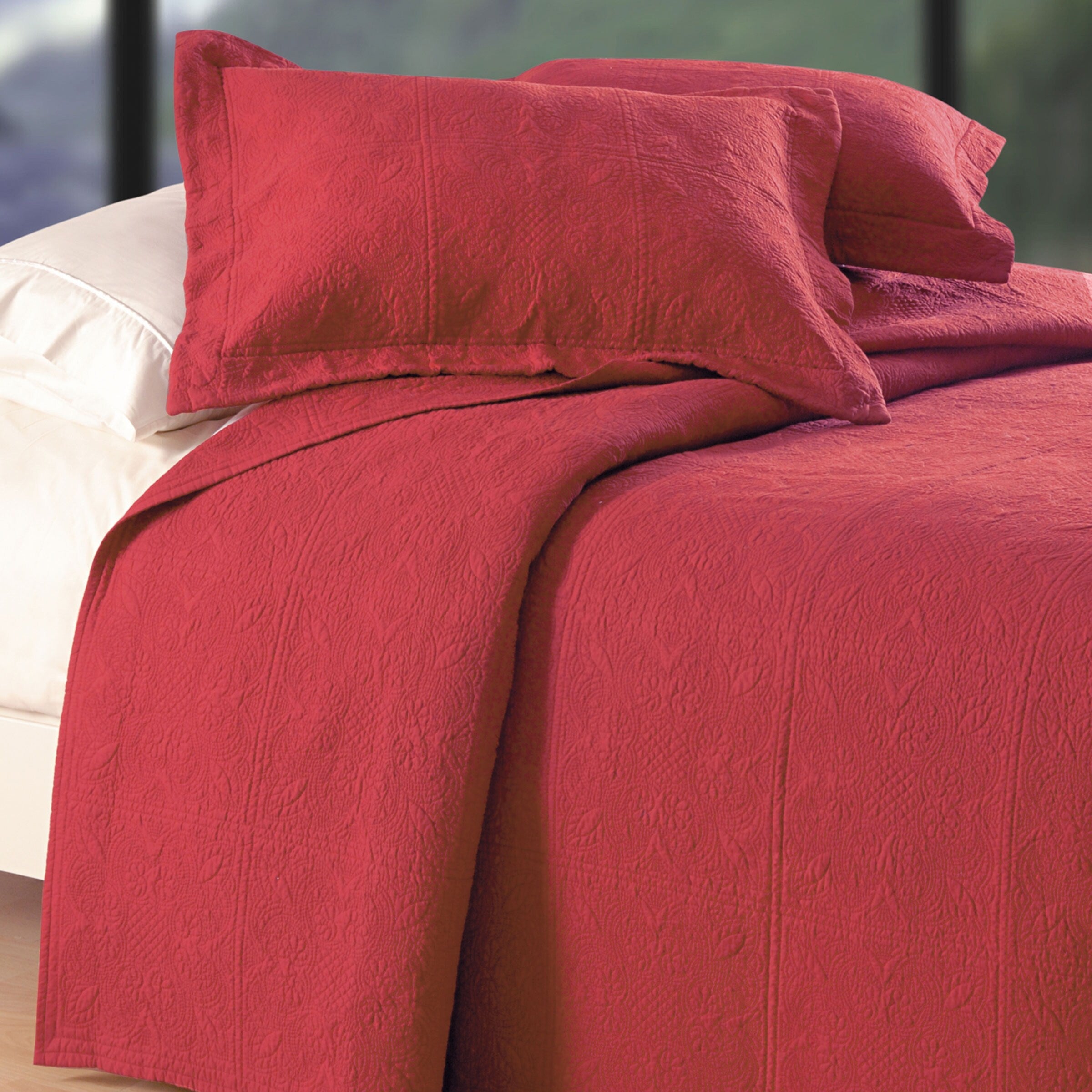 Brick Matelasse Quilt Shams Not Included