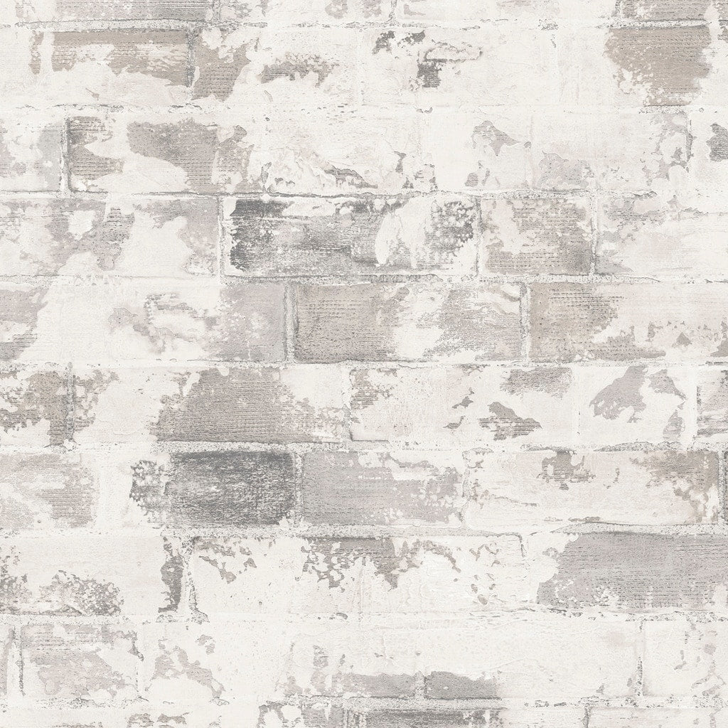 Brick Wallpaper Brick In Dark Grey Grey Pavement Grey Brown