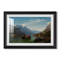Bridal Procession On 1848 Adolph Tidemand Hans Gude Custom Framed Print