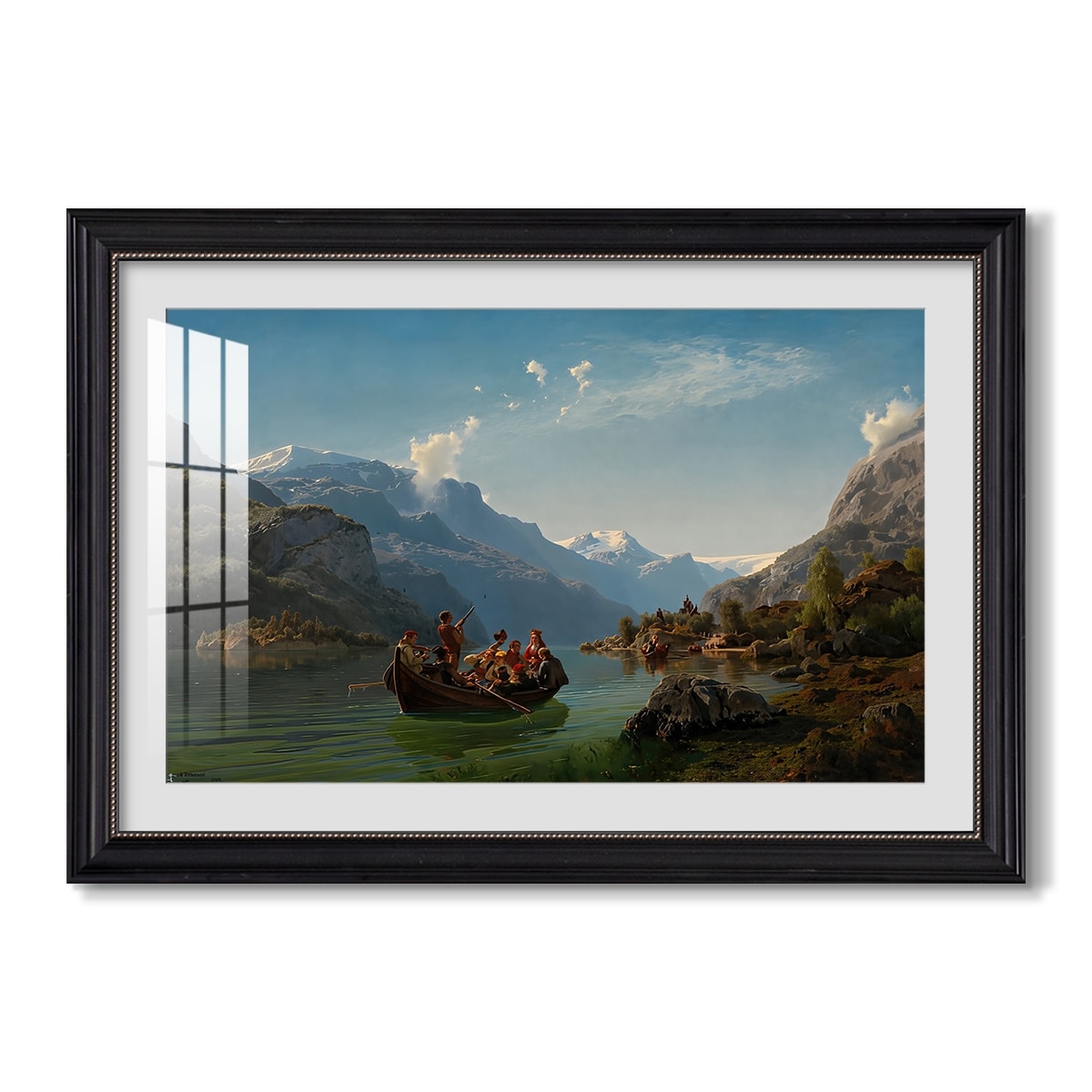 Bridal Procession On 1848 Adolph Tidemand Hans Gude Custom Framed Print