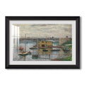 Bridge At Argenteuil On A Gray Day C 1876 Claude Monet Custom Framed Print