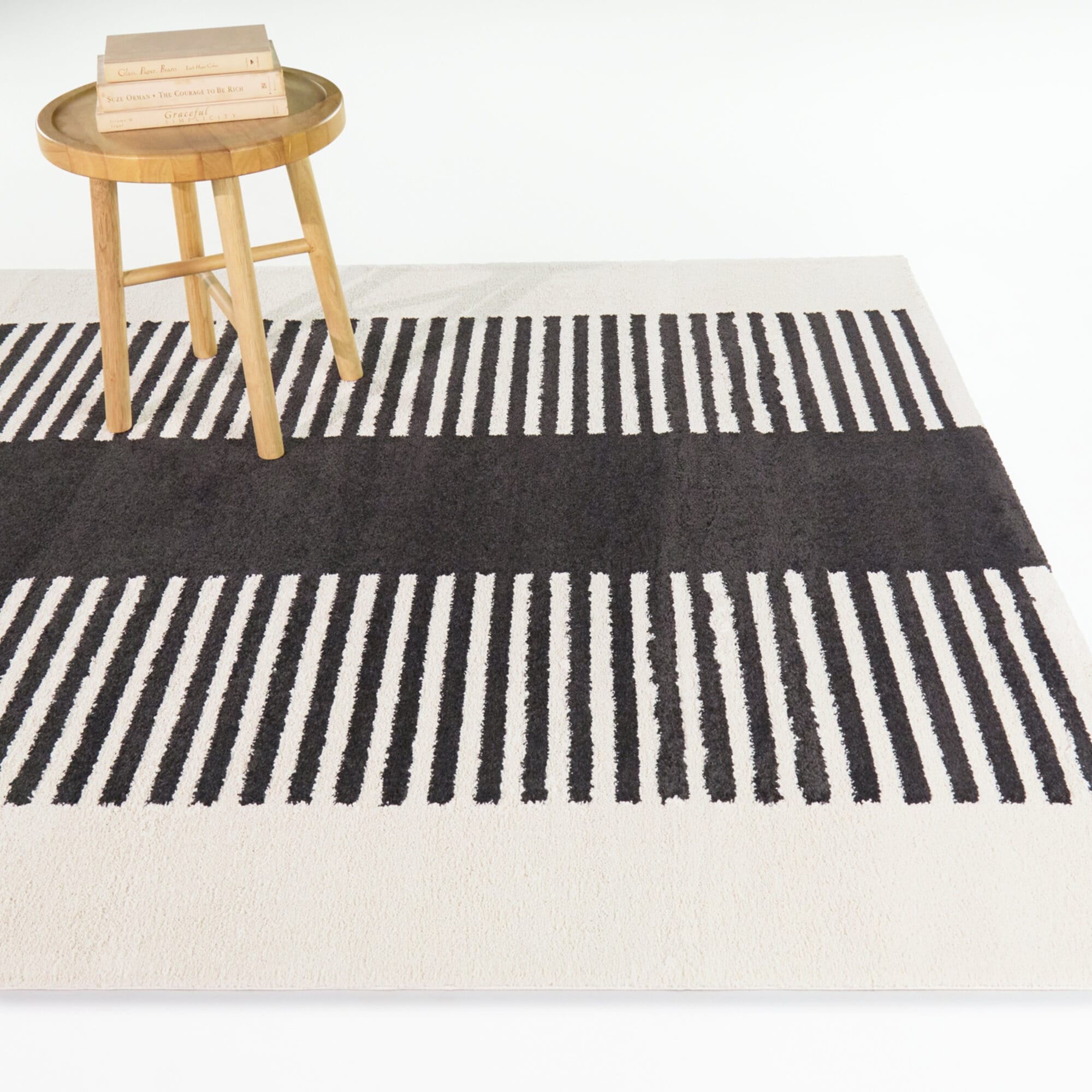 Bridgeman Mid Century Modern Stripe Area Rug