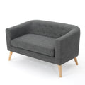 Bridie Mid Century Fabric Loveseat By Christopher Knight Home