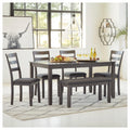 Bridson Rectangular Dining Room Table Set Of 6 Gray