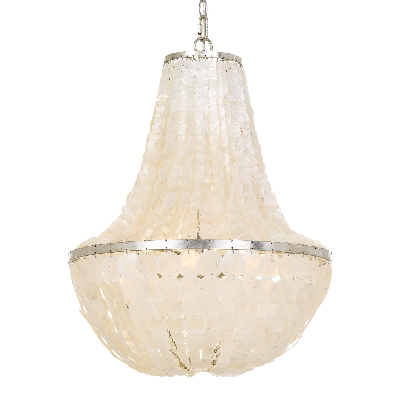 Brielle 6 Light Antique Silver Chandelier Antique Silver