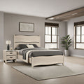 Brielle White Dark Brown 2 Piece King Bedroom Storage Set