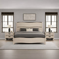 Brielle White Dark Brown 3 Piece Bedroom Storage Set