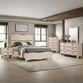 Brielle White Dark Brown 5 Piece King Bedroom Storage Set