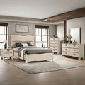 Brielle White Dark Brown 6 Piece King Bedroom Storage Set