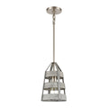 Brigantine 7 Inch Wide 1 Light Mini Pendant In Weathered Driftwood 7In W X 7In D X 11In H