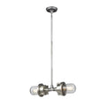 Briggs Island Light Weathered Zinc Satin Nickel